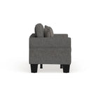 Nele moderner gepolsterter Zweisitzer aus Leinenstoff von Furniture of America