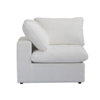 80 leinenbezogenes Zweisitzersofa als Ecksofa