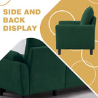 3-teiliges Wohnzimmer-Ecksofa-Set mit Sessel und Hocker