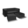 Ensemble causeuse-lit convertible Jaxx Zipline format grand lit et pouf
