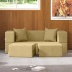 Ensemble causeuse-lit convertible Jaxx Zipline format grand lit et pouf