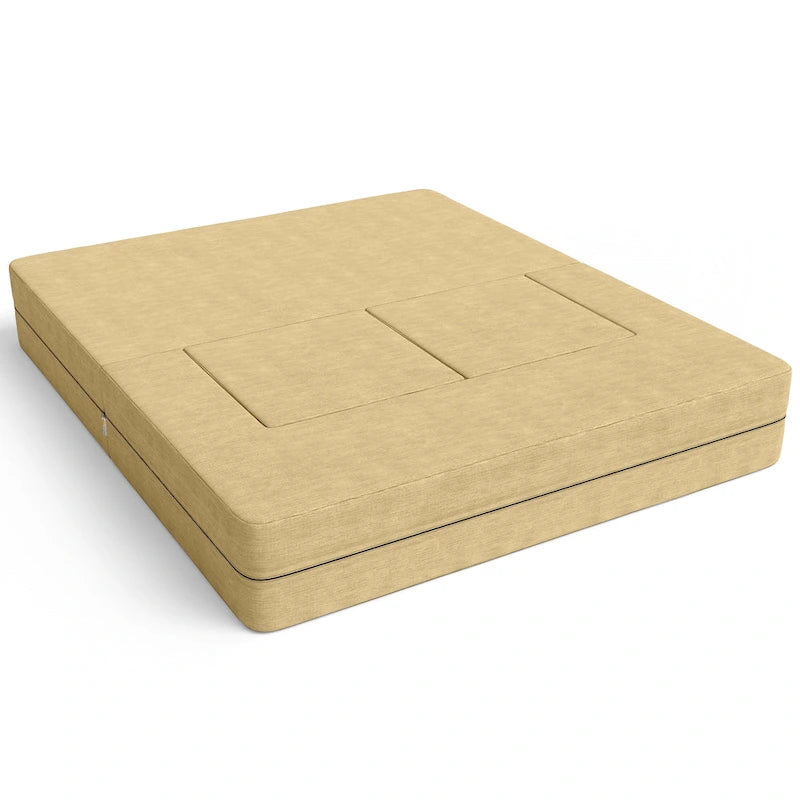 Ensemble causeuse-lit convertible Jaxx Zipline format grand lit et pouf