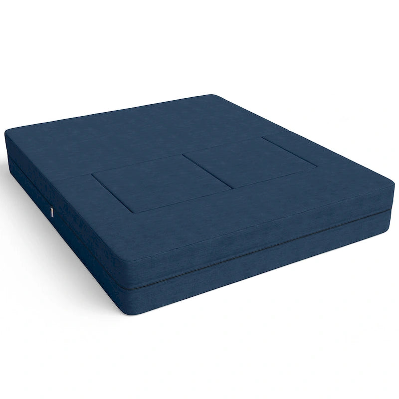 Ensemble causeuse-lit convertible Jaxx Zipline format grand lit et pouf