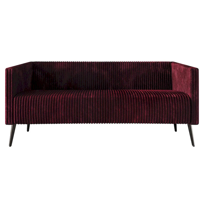 Set da soggiorno CraftPorch, 3 pezzi, moderno in velluto a coste e imbottito in velluto glamour
