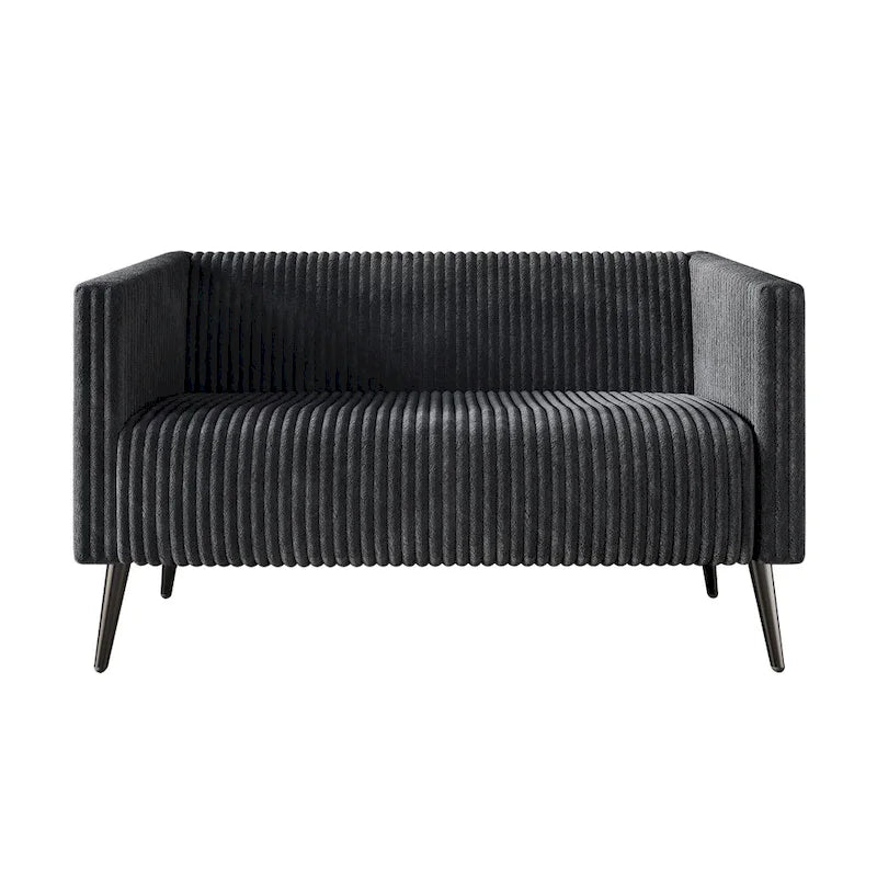 Set da soggiorno CraftPorch, 3 pezzi, moderno in velluto a coste e imbottito in velluto glamour