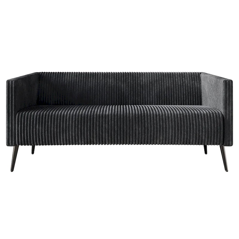 Set da soggiorno CraftPorch, 3 pezzi, moderno in velluto a coste e imbottito in velluto glamour