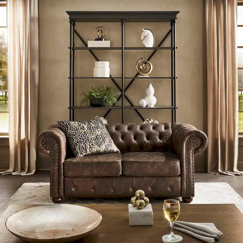 Knightsbridge-tuftattu Chesterfield-kahden istuttava sohva, iNSPIRE Q Artisan