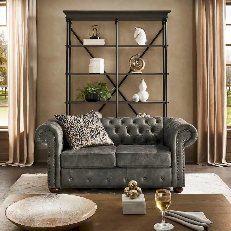 Knightsbridge-tuftattu Chesterfield-kahden istuttava sohva, iNSPIRE Q Artisan