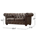 Knightsbridge-tuftattu Chesterfield-kahden istuttava sohva, iNSPIRE Q Artisan