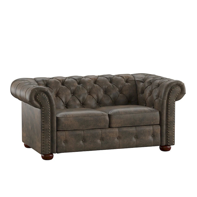 Knightsbridge-tuftattu Chesterfield-kahden istuttava sohva, iNSPIRE Q Artisan