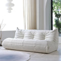 Vloerstoel van traagschuim, comfortabele rugsteun, luie sofa voor lezen, gamen en mediteren, teddy-stof