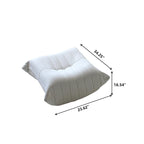 Vloerstoel van traagschuim, comfortabele rugsteun, luie sofa voor lezen, gamen en mediteren, teddy-stof