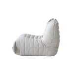 Vloerstoel van traagschuim, comfortabele rugsteun, luie sofa voor lezen, gamen en mediteren, teddy-stof