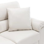 Morden Fort kárpitozott nappaligarnitúra, 2 részes – műbőr fotel, kétszemélyes kanapé