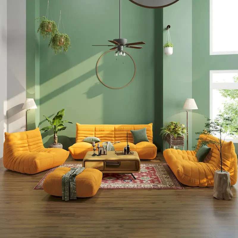 Weiches Bodensofa, bequemes Sitzsacksofa für das Wohnzimmer