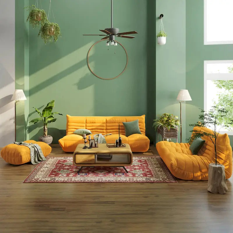 Weiches Bodensofa, bequemes Sitzsacksofa für das Wohnzimmer