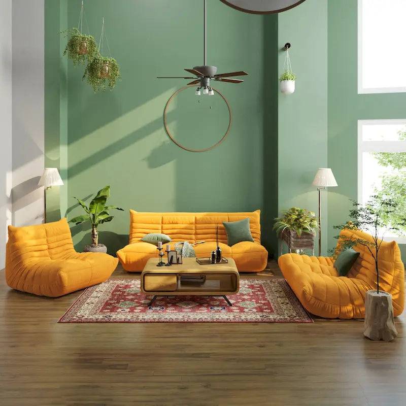 Weiches Bodensofa, bequemes Sitzsacksofa für das Wohnzimmer