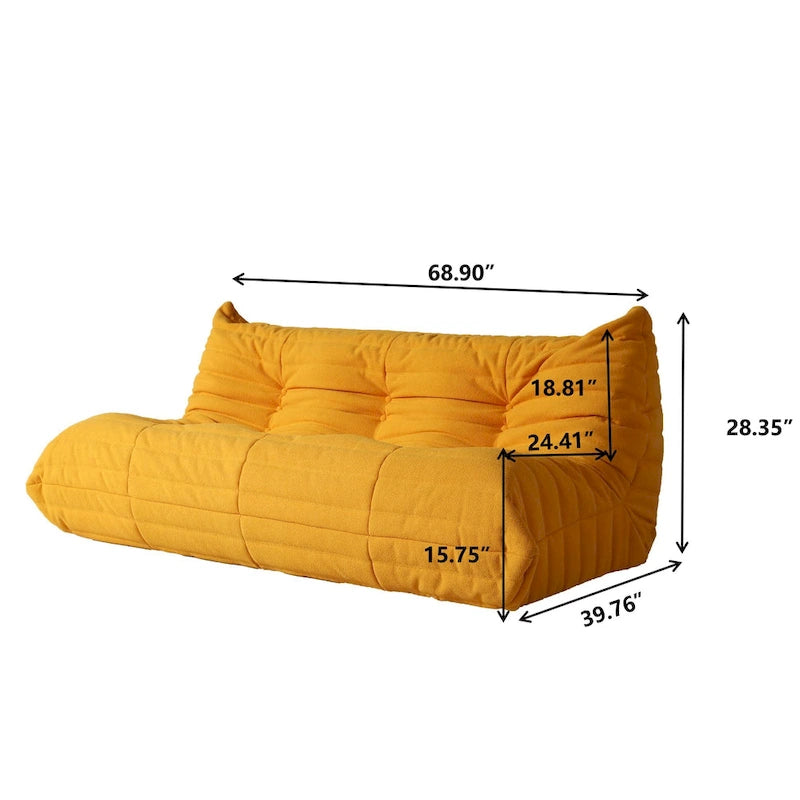Weiches Bodensofa, bequemes Sitzsacksofa für das Wohnzimmer