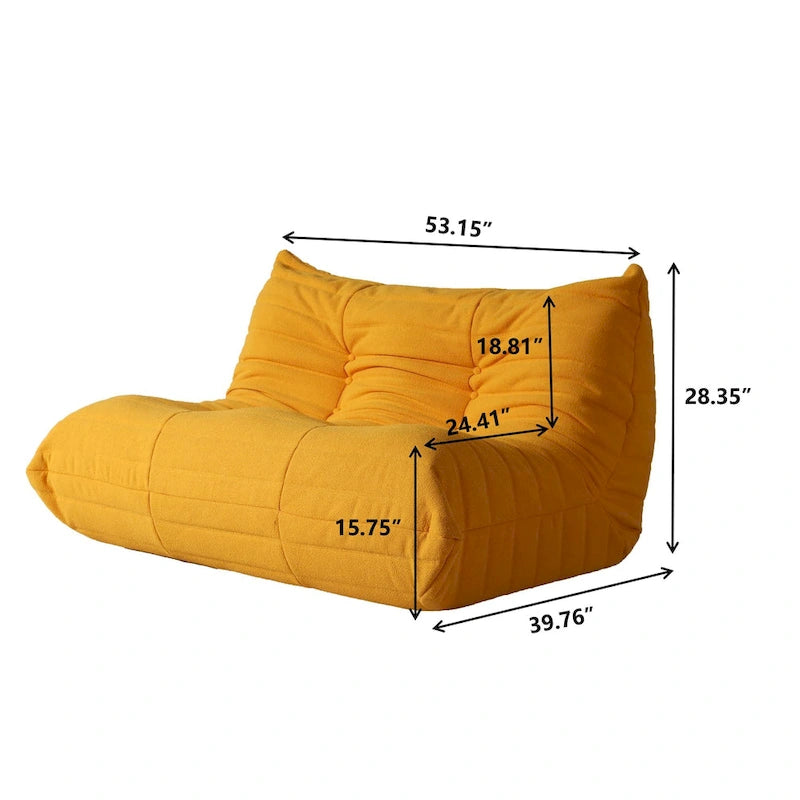 Weiches Bodensofa, bequemes Sitzsacksofa für das Wohnzimmer