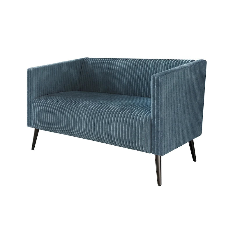CraftPorch Corduroy Modern and Glamorous Velvet Upholstered Loveseat