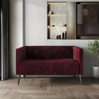 CraftPorch Corduroy Modern and Glamorous Velvet Upholstered Loveseat