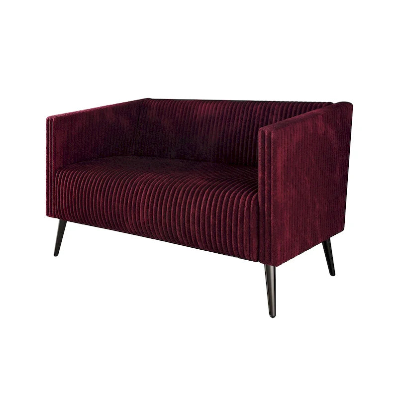 CraftPorch Corduroy Modern and Glamorous Velvet Upholstered Loveseat