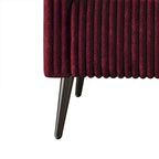 CraftPorch Corduroy Modern and Glamorous Velvet Upholstered Loveseat