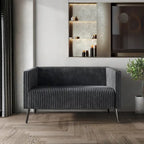 CraftPorch Corduroy Modern and Glamorous Velvet Upholstered Loveseat