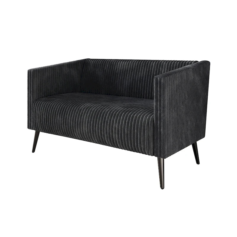 CraftPorch Corduroy Modern and Glamorous Velvet Upholstered Loveseat