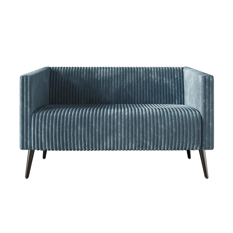 CraftPorch Corduroy Modern and Glamorous Velvet Upholstered Loveseat