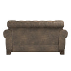 Canapé 2 places Chesterfield Greenwich capitonné, accoudoirs arrondis et clous décoratifs, par iNSPIRE Q Artisan