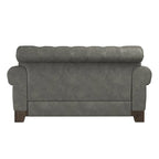 Canapé 2 places Chesterfield Greenwich capitonné, accoudoirs arrondis et clous décoratifs, par iNSPIRE Q Artisan