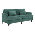 HOMEFUN moderne chenille-loveseat, gestoffeerde 2-zitsloveseat, moderne bank
