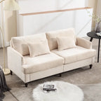 HOMEFUN moderne chenille-loveseat, gestoffeerde 2-zitsloveseat, moderne bank