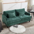 HOMEFUN moderne chenille-loveseat, gestoffeerde 2-zitsloveseat, moderne bank