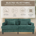 HOMEFUN moderne chenille-loveseat, gestoffeerde 2-zitsloveseat, moderne bank