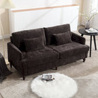 HOMEFUN moderne chenille-loveseat, gestoffeerde 2-zitsloveseat, moderne bank