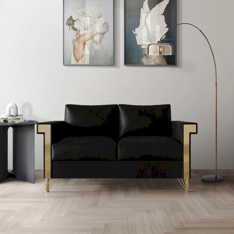 CraftPorch Luxurious Velvet Upholstered Loveseat
