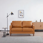 Modernes Zweisitzer-Sofa Sedona, Kunstleinen / veganes Leder – N/A