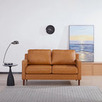 Modernes Zweisitzer-Sofa Sedona, Kunstleinen / veganes Leder – N/A