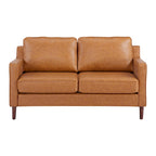 Modernes Zweisitzer-Sofa Sedona, Kunstleinen / veganes Leder – N/A