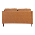 Modernes Zweisitzer-Sofa Sedona, Kunstleinen / veganes Leder – N/A