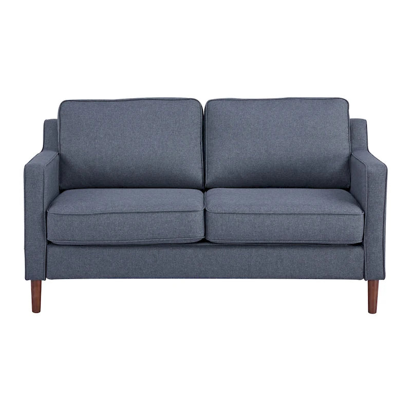 Modernes Zweisitzer-Sofa Sedona, Kunstleinen / veganes Leder – N/A