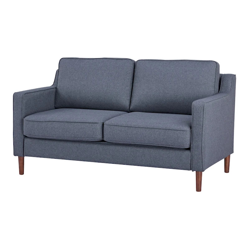 Modernes Zweisitzer-Sofa Sedona, Kunstleinen / veganes Leder – N/A