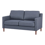 Modernes Zweisitzer-Sofa Sedona, Kunstleinen / veganes Leder – N/A
