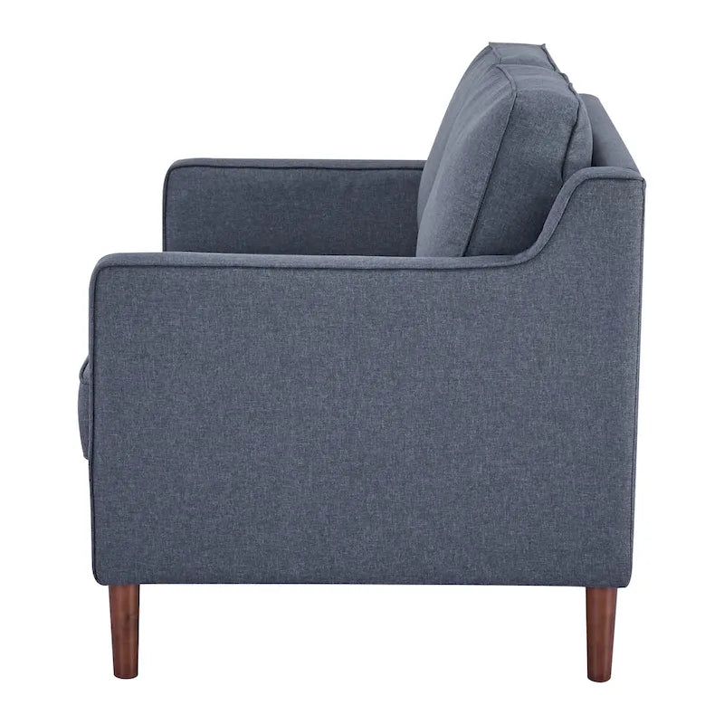 Modernes Zweisitzer-Sofa Sedona, Kunstleinen / veganes Leder – N/A