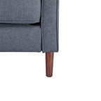 Modernes Zweisitzer-Sofa Sedona, Kunstleinen / veganes Leder – N/A