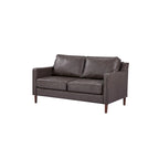 Modernes Zweisitzer-Sofa Sedona, Kunstleinen / veganes Leder – N/A