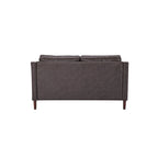 Modernes Zweisitzer-Sofa Sedona, Kunstleinen / veganes Leder – N/A