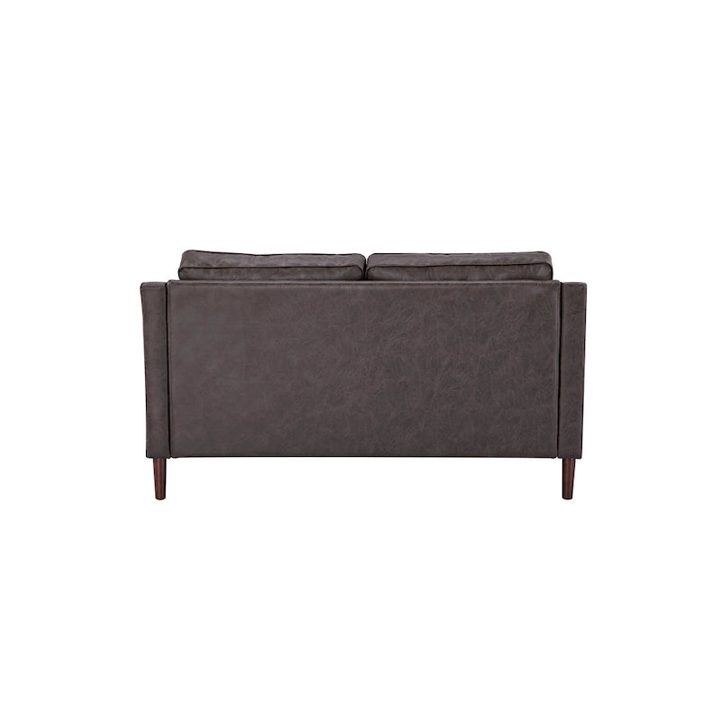 Modernes Zweisitzer-Sofa Sedona, Kunstleinen / veganes Leder – N/A